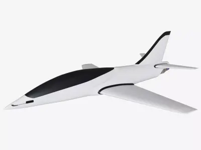 Interceptor UAV Fighter 3D model