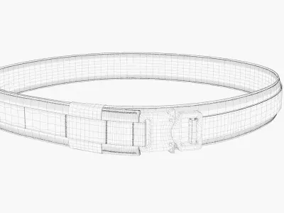 Tactical belt 3D model