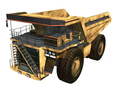 Mining Dump Truck 3D model get