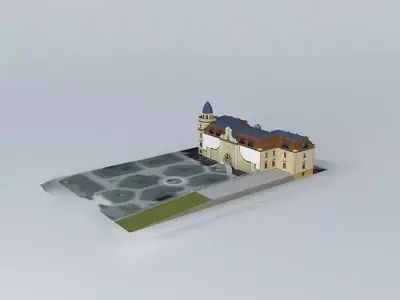Sorokpolany Szapary castle 3D model