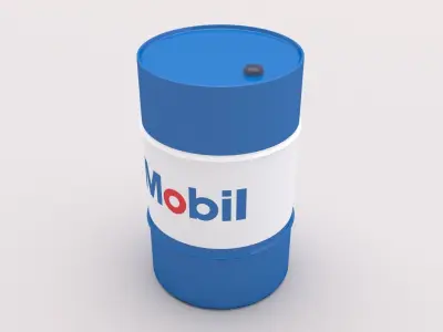 Mobil Barrel Low-poly 3D model