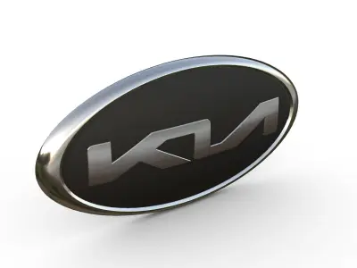kia logo 3D model by 3dlogoman