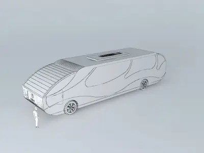 super bus Free 3D model
