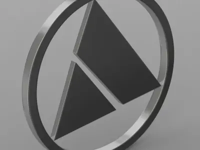 autobianchi logo 3D model by 3dlogoman