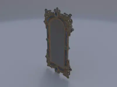 Gem-Encrusted Mirror Frame 3D model