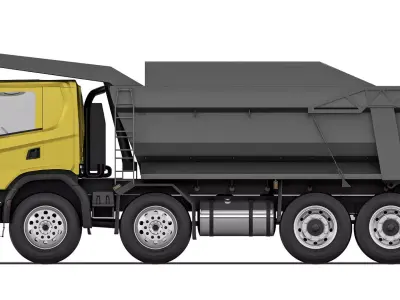 Truck G500 tipper 2022 3D model