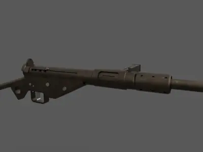 Sten Gun - British WW2 Weapon Low-poly 3D model