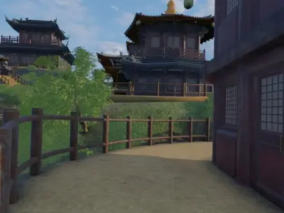 Serene Mountain Retreat 3D model