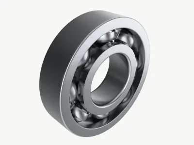 Ball bearing metal 01 3D model