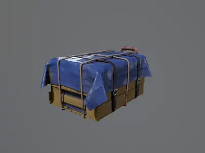 Apocalypse Supply Crate Low-poly 3D model