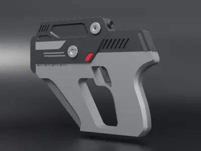Sci Fi Laser Gun Free 3D model