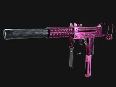 MAC 11 SMG PACK Low-poly 3D model