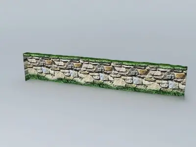 Eco Rail 3D Wall No.3 Old Steam Days Free 3D model