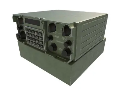 VHF Radio Military Low-poly 3D model