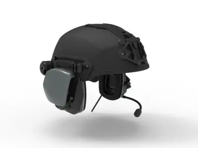 Tactical Helmet - Detailed and High Poly 3D model