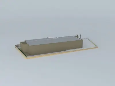leaf industrial building Free 3D model