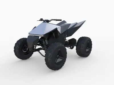 Tesla Cyberquad ATV 3D model purchase