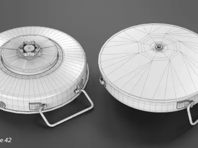 High-Poly Anti-Tank Mine Collection 3D Model Pack