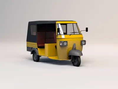 indian three wheeler  3D model