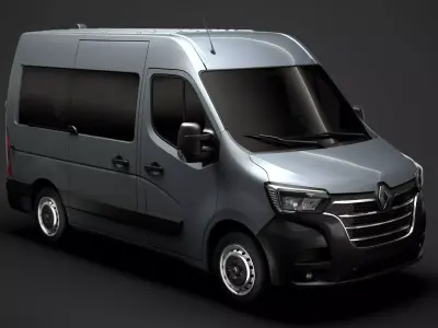Renault Master L1H2 WindowVan 2020 3D model