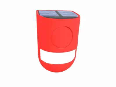 Solar Sound and Light Alarm 3D model