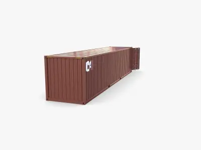 40ft Shipping Container CAI v1 3D model