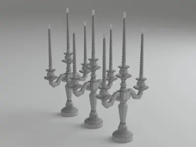 Classic candlestick 3D model