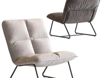 Must Living Kids Lounge Chair Cloud 3D model