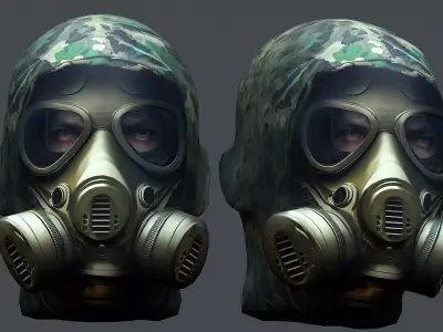 Helmet 3d model military combat Military scifi Low-poly 3D model Low-poly 3D model order