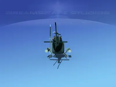 Bell OH-58B Covert 1 3D model