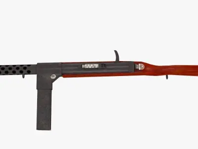 mp28 model world war ii rifle Low-poly 3D model