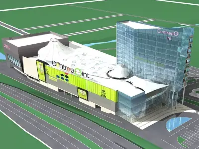 Commercial Building 3D model 47