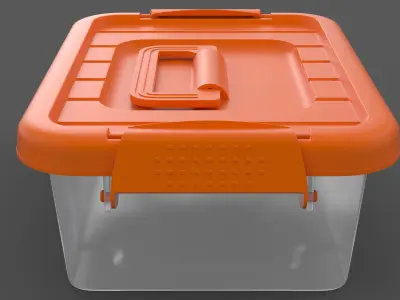 Plastic box 3D model buy