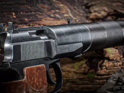 PB Makarov Pistol Low-poly 3D model