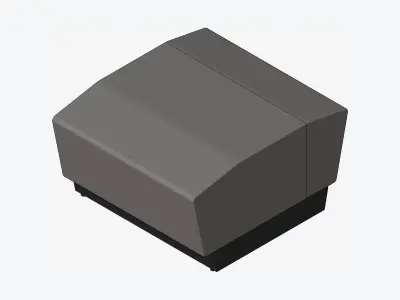Furniture - Seating - Contemporary - Blume - Extension Low-poly 3D model