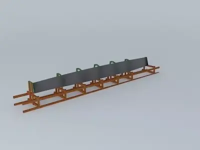 Easel for catamaran Mount 3D model