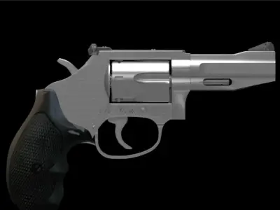 Gun magnum 357 3D model