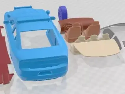 Dodge Charger Police 2011 Printable Car 3D print model