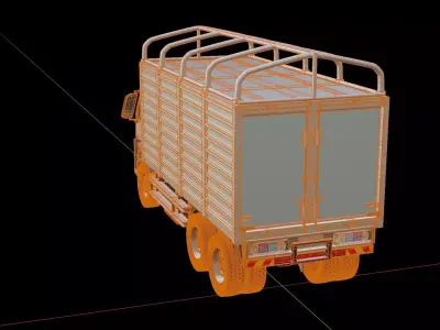 Mercedes Benz Arocs Box Truck 3D model