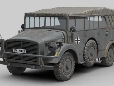 Horch Type 1A 3D model