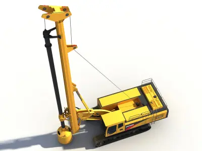 Rotary Drilling Rig 3D model purchase