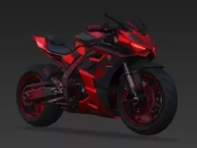 Moto Futurista CyberSport 3D 3D model