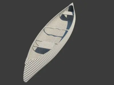 RedWood Canoe Boat 3D model