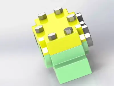double bearing 3D model