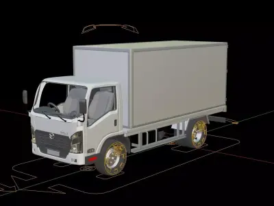 Mazda Titan Box Truck 3D model