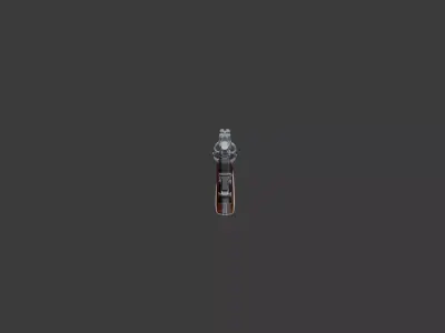 A realistic revolver 3D model