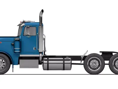 Peterbilt 359 Day Cab 1984 3D model