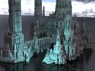 Pillars of the Giant Towers 3D model