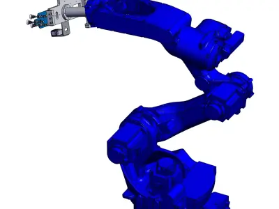Robot material handling and inspection gripper 3D model