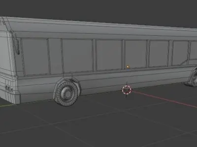 Low Poly Bus - Roblox  Low-poly 3D model